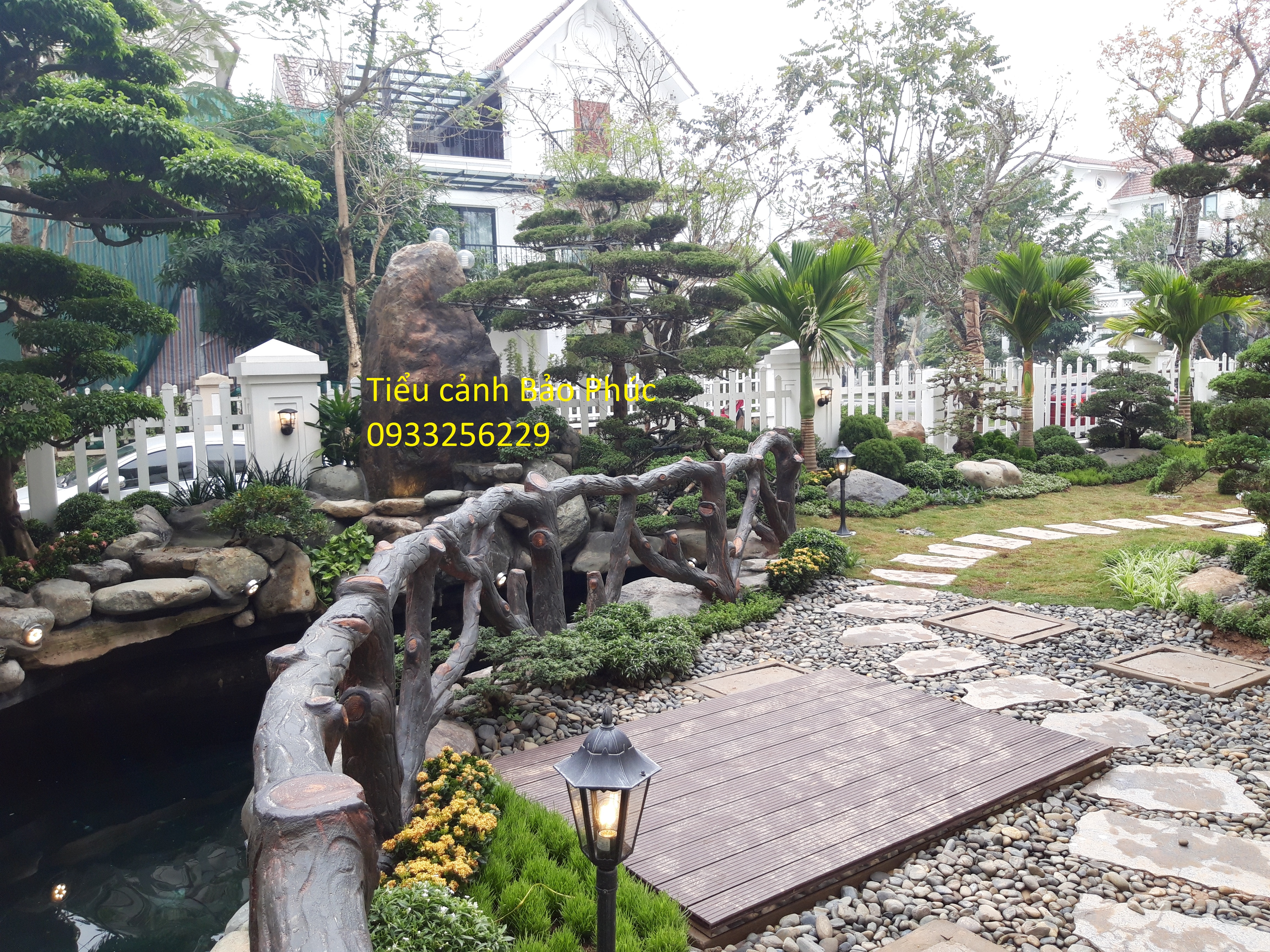 Công trình sân vườn, hồ cá Koi tại Hoa Phượng 301 Vincom